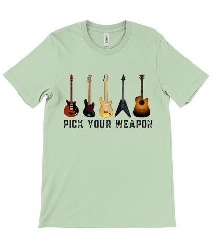 Pick Your Weapon Guitar Tee