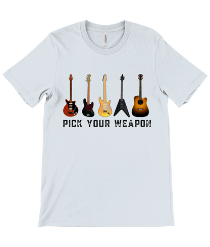 Pick Your Weapon Guitar Tee