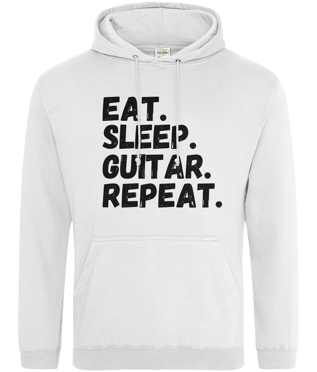 'Eat Sleep Guitar Repeat' Adults Hoodie