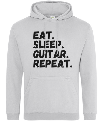 'Eat Sleep Guitar Repeat' Adults Hoodie