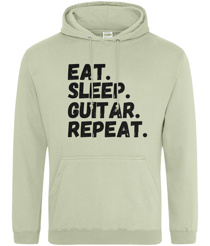 'Eat Sleep Guitar Repeat' Adults Hoodie