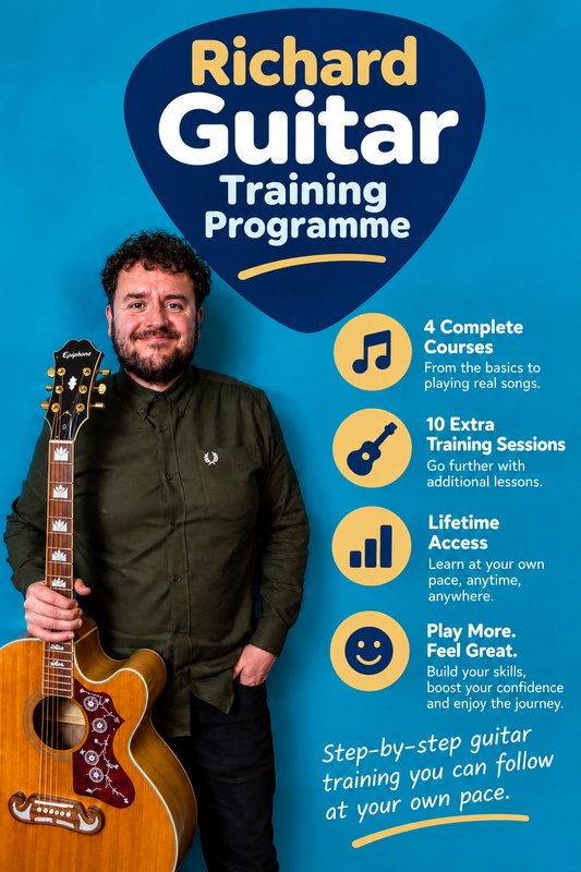 The Richard Guitar Training Programme – step-by-step guitar training