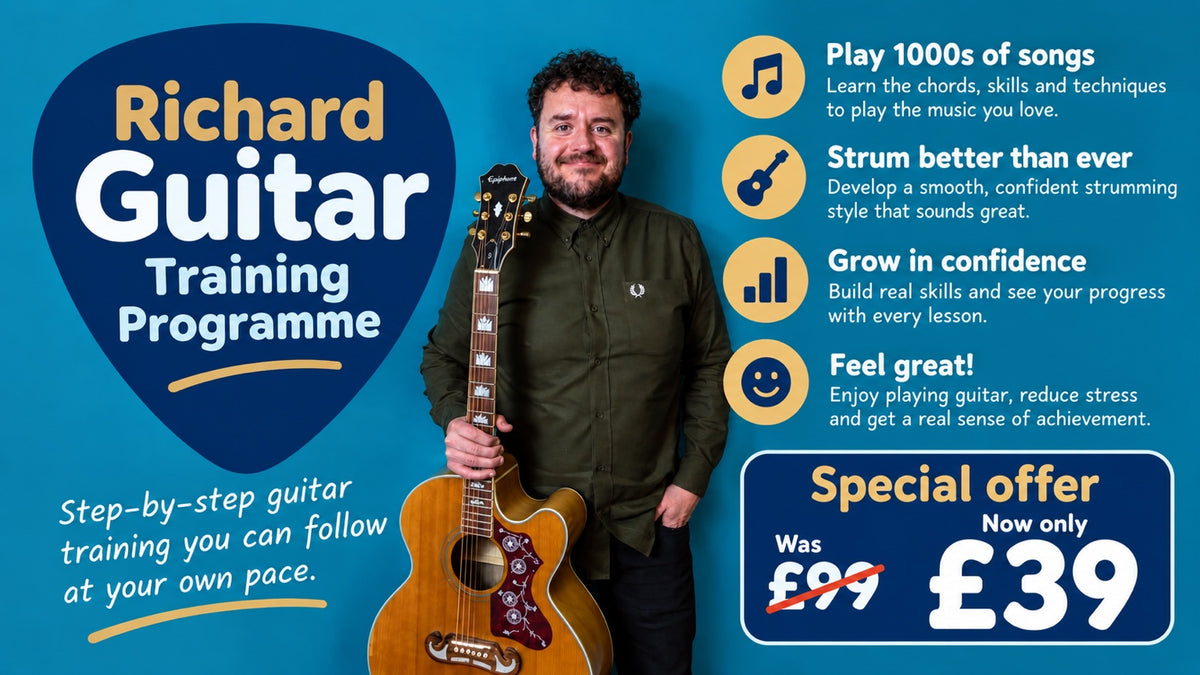 The Richard Guitar Training Programme – step-by-step guitar training